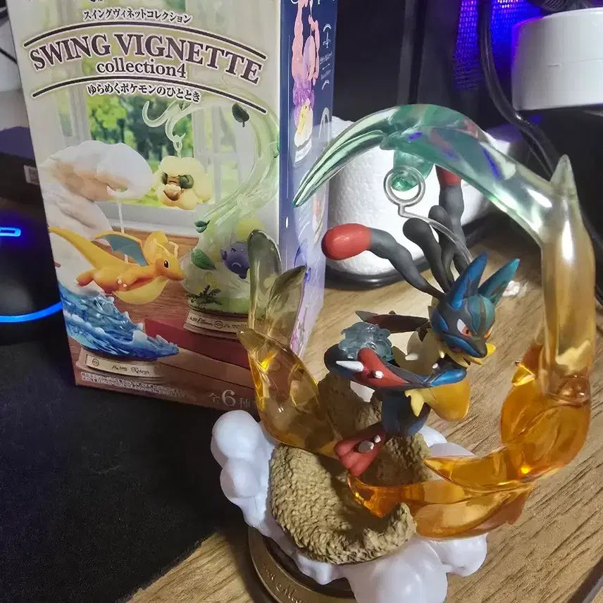 [BUNJANG] Re-Ment Pokémon Swing Vignette Collection 4 Mega Lucario / 리멘트 포켓몬 스윙 비네트 컬렉션 4 메가 루카리오