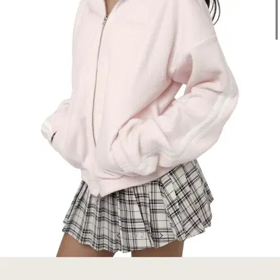 [BUNJANG] Kleesier Pink Fleece Zip-Up Hoodie Jacket / Kleesier_오늘발송(최종할인)