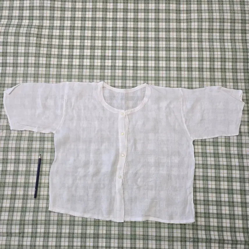 [BUNJANG] White Linen Shirt Size 77 / 4ㅡ모시 셔츠ㅡ77