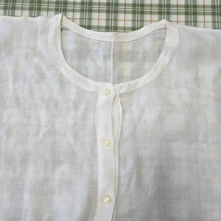 [BUNJANG] White Linen Shirt Size 77 / 4ㅡ모시 셔츠ㅡ77
