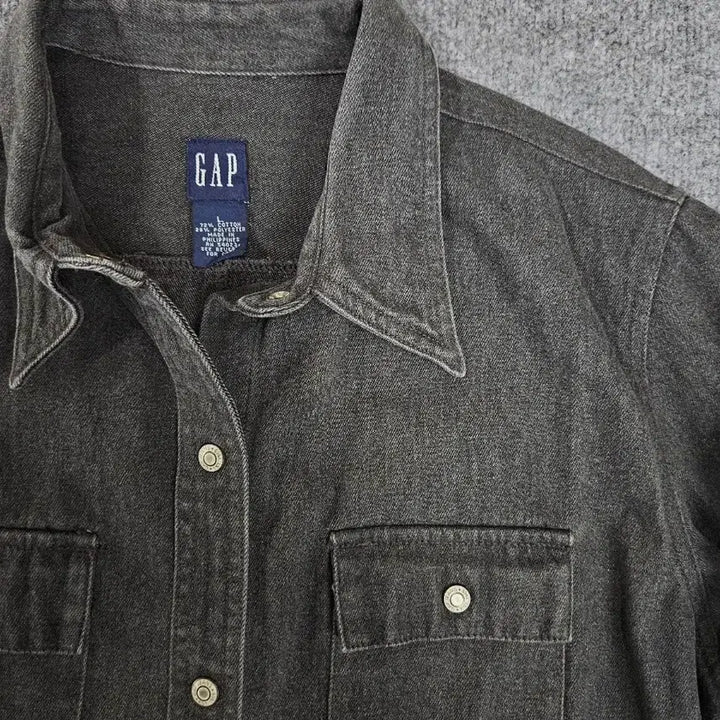 [BUNJANG] GAP Western Twill Flap Pocket Denim Shirt / GAP 웨스턴 트윈 플랩 포켓 데님 셔츠 급처