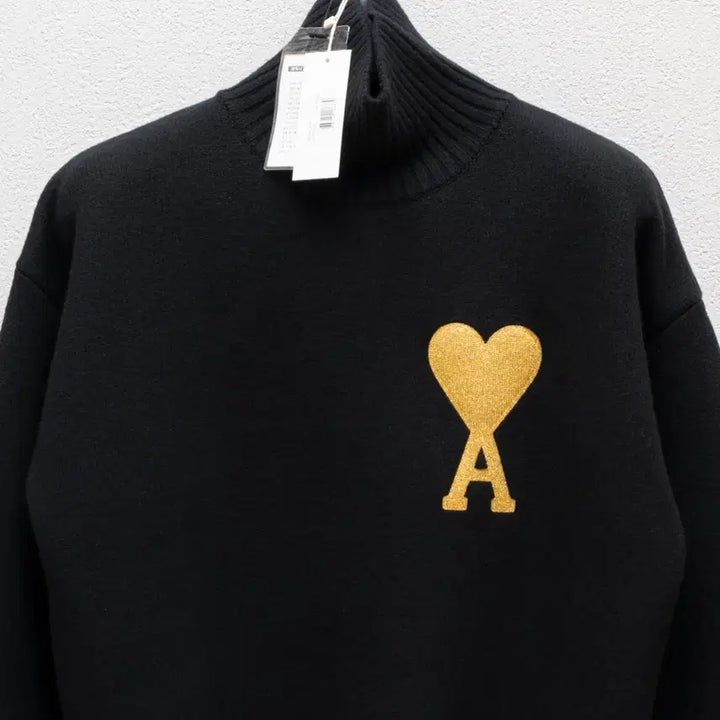 [BUNJANG] AMI Gold Heart Virgin Wool Knit Turtleneck / 아미 골드하트 버진울 니트 터틀넥 S(95)