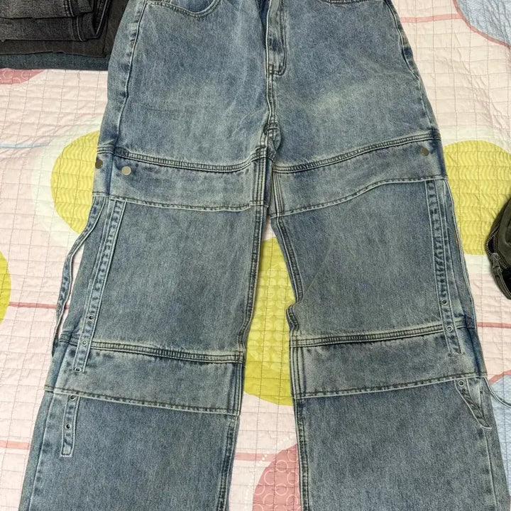 [BUNJANG] In Tempo Mood Side Strap Detail Denim Pants M / [M] 인템포무드 사이드 스트랩 디테일 데님 팬츠