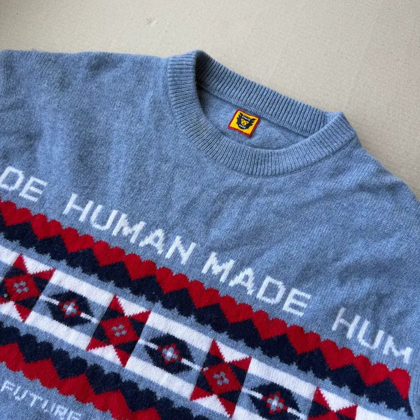 [BUNJANG] Human Made Nordic Jacquard Knit Sweater / 휴먼메이드 노르딕 자카드 니트 스웨터