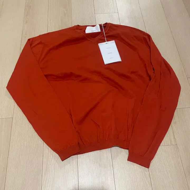 [BUNJANG] KANG JUNG SUK V-Neck Knit Orange M Size / 강정석 V넥 니트