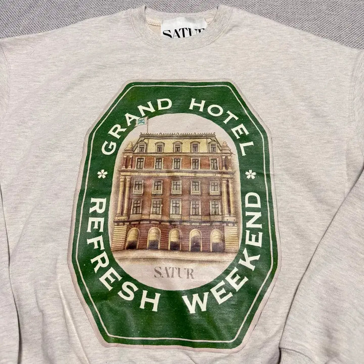 [BUNJANG] SATUR Logo Print Sweatshirt / SATUR 세터 맨투맨