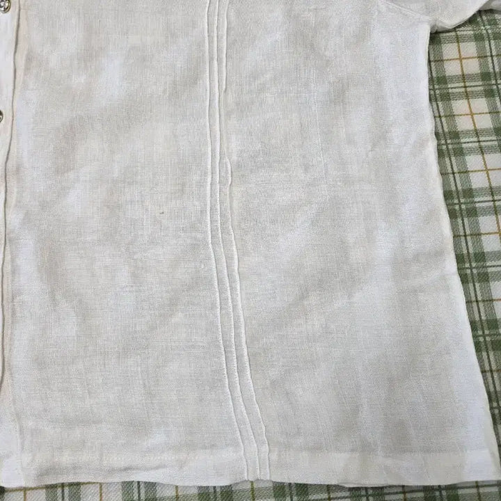 [BUNJANG] White Ramie Shirt (Size 88) / 4ㅡ모시 셔츠ㅡ88
