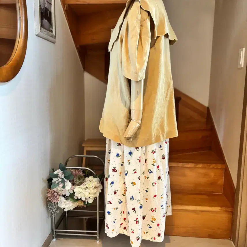 [BUNJANG] Linen Collar Short-Sleeve Jacket / 카라 반팔 자켓 리넨