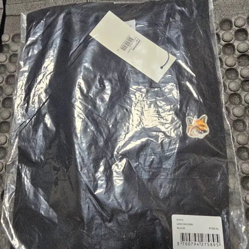 [BUNJANG] Maison Kitsuné Fox Short Sleeve T-Shirt Black XL / 메종키츠네 폭스 반팔 블랙 XL 새상품