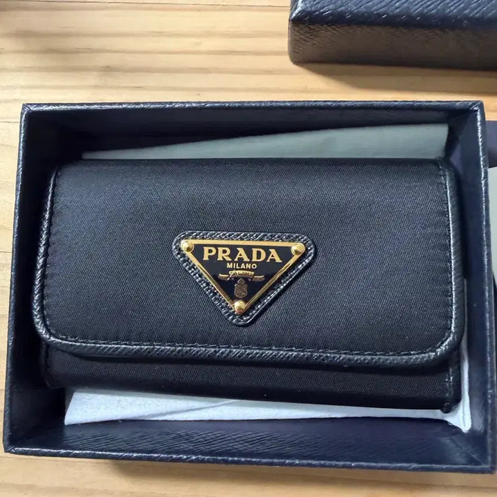 [BUNJANG] Prada Black Key Wallet Full Box / 프라다 블랙 키지갑 풀박스