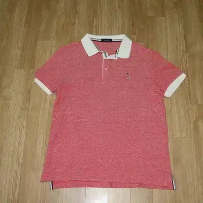 [BUNJANG] Hazzys Melange Peach Collar T-shirt / (105)A905. 헤지스/멜란지피치 카라티셔츠