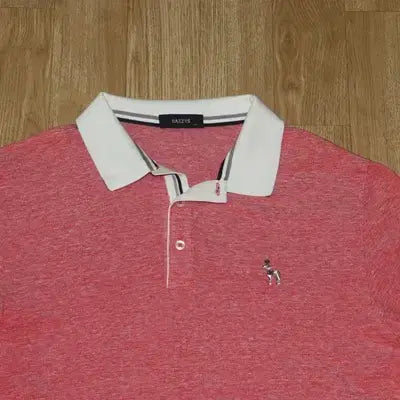 [BUNJANG] Hazzys Melange Peach Collar T-shirt / (105)A905. 헤지스/멜란지피치 카라티셔츠