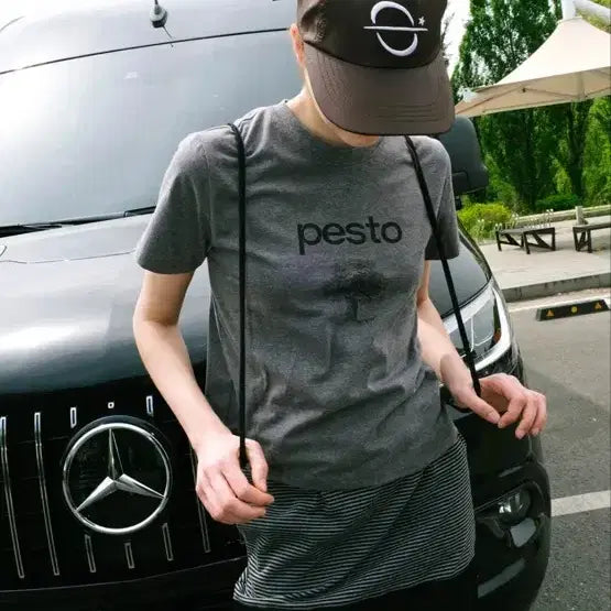[BUNJANG] Pesto Tree T-Shirt - Dark Moon / [Pesto 페스토] 트리 티셔츠_ 다크문