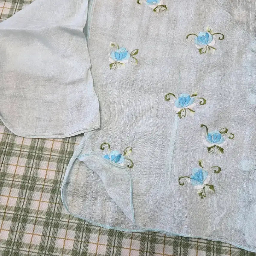 [BUNJANG] Ramie Embroidered Modern Hanbok Jeogori / 4ㅡ모시 자수 개량저고리  ㅡ66