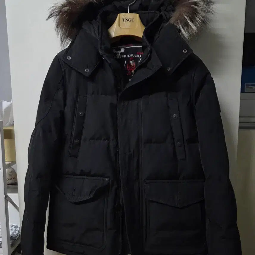 [BUNJANG] Moose Knuckles Black Padded Jumper / 무스너클 블랙 패딩 점퍼