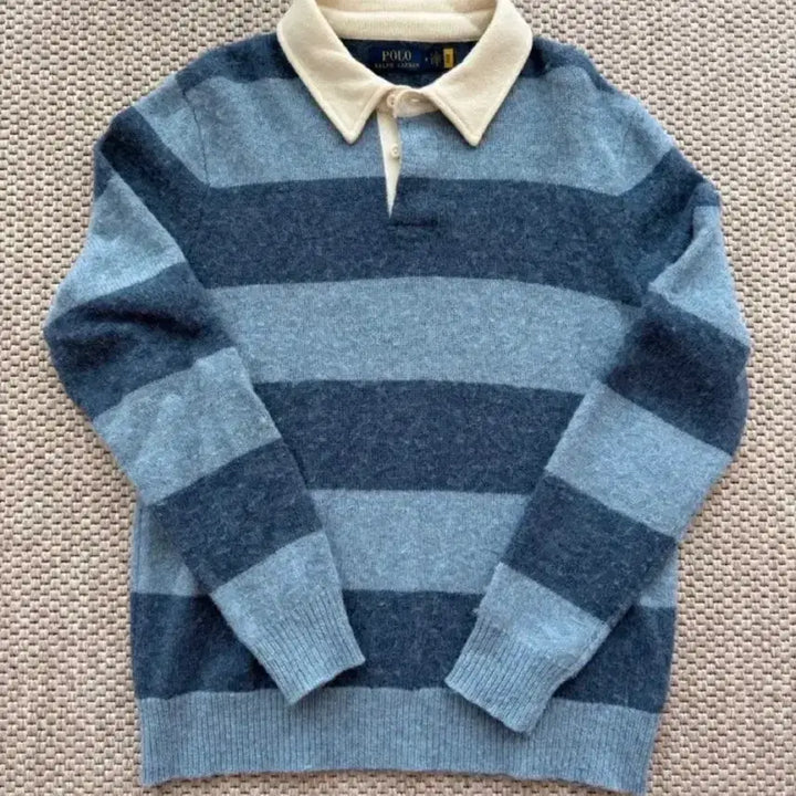 [BUNJANG] Polo Ralph Lauren Shetland Rugby Knit Sweater / 폴로랄프로렌 쉐기독 럭비니트 M (103)