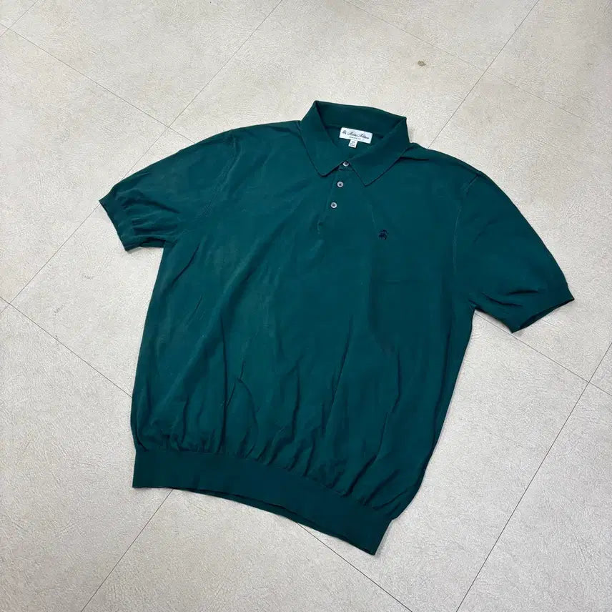 [BUNJANG] Brooks Brothers Green Collar T-shirt / 브룩스브라더스 그린 카라 티셔츠