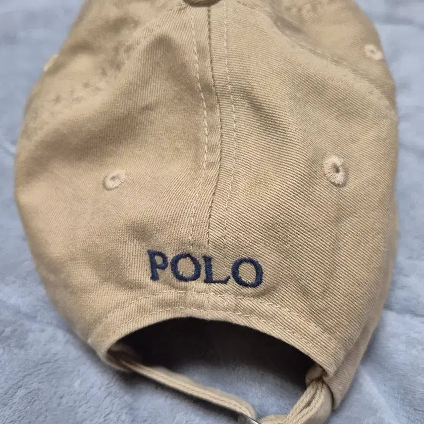 [BUNJANG] Polo Beige Ball Cap Hat / 폴로 베이지 볼캡 모자