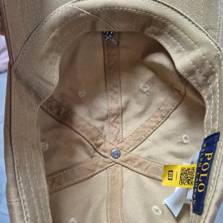 [BUNJANG] Polo Beige Ball Cap Hat / 폴로 베이지 볼캡 모자