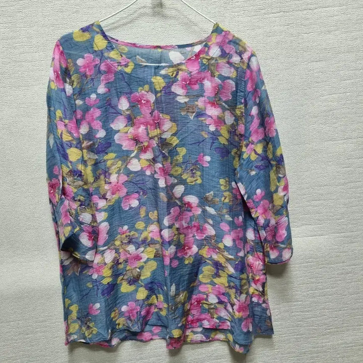 [BUNJANG] Floral Pattern Blouse / 사067 블라우스