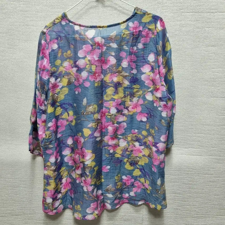 [BUNJANG] Floral Pattern Blouse / 사067 블라우스