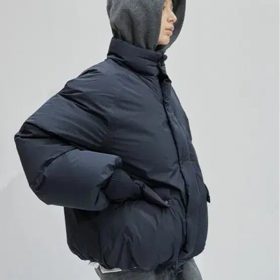 [BUNJANG] Thomas More City Short Down Padded Jacket Navy / 토마스모어 시티 숏 다운 패딩 네이비