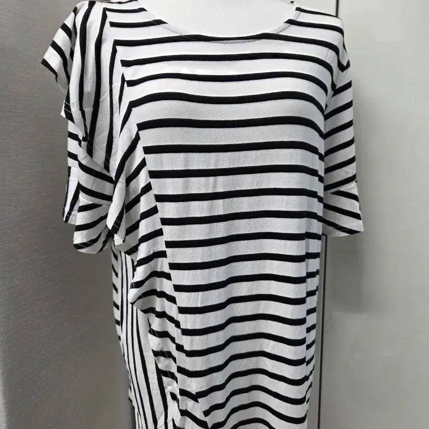 [BUNJANG] Striped Short Sleeve T-Shirt / (정가42,000원/새상품)너무 예쁜 스트라이프 반팔 티셔츠