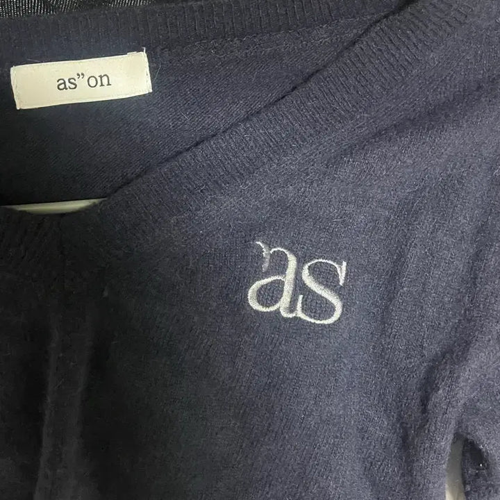 [BUNJANG] Az on Mild V-Neck Knit (Navy) / 애즈온 마일드 브이넥 니트 (네이비)
