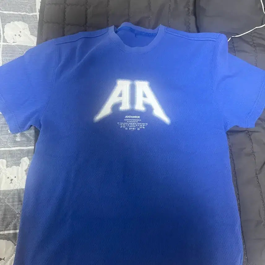 [BUNJANG] Ader Error Nolke Short Sleeve T-Shirt Blue M / 아더에러 놀크 반팔 티셔츠 블루 M