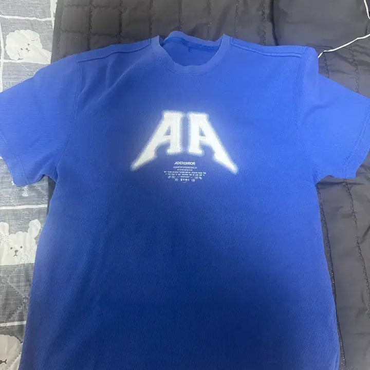 [BUNJANG] Ader Error Nolke Short Sleeve T-Shirt Blue M / 아더에러 놀크 반팔 티셔츠 블루 M