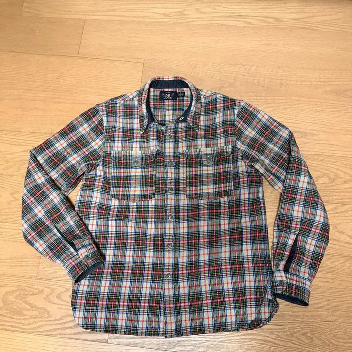 [BUNJANG] RRL 25FW Plaid Wool Cotton Blend Twill Shirt L / RRL 25 FW  플레이드 울 코튼 블렌드 트윌 셔츠 L