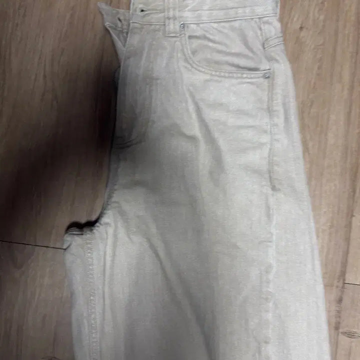 [BUNJANG] Noun Wide Denim Pants Sand Beige / noun 노운 와이드 데님 팬츠 샌드베이지
