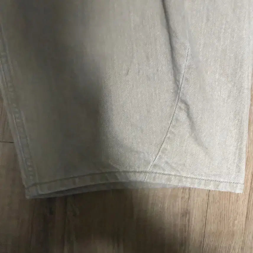 [BUNJANG] Noun Wide Denim Pants Sand Beige / noun 노운 와이드 데님 팬츠 샌드베이지