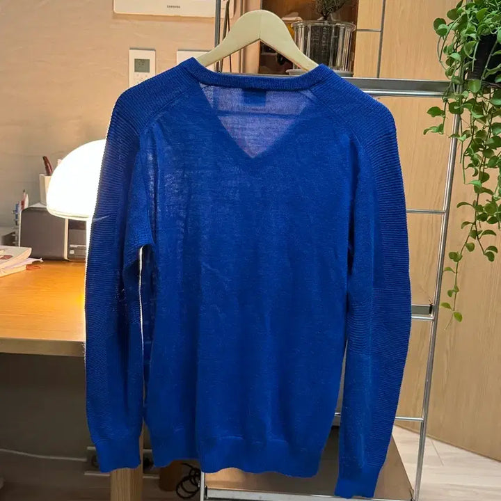 [BUNJANG] Nike Merino Wool V-Neck Knit Blue Vintage / 나이키 메리노울 빈티지 v넥 니트 블루