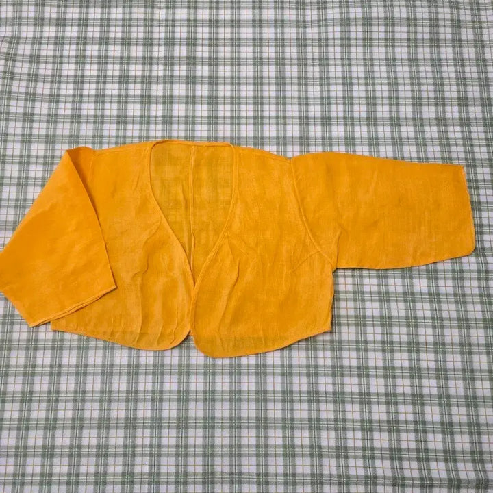 [BUNJANG] Mosi Bolero Jeogori - Yellow (Size 66-77) / 4ㅡ모시 볼레로  저고리ㅡ66ㅡ77