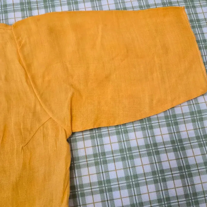[BUNJANG] Mosi Bolero Jeogori - Yellow (Size 66-77) / 4ㅡ모시 볼레로  저고리ㅡ66ㅡ77