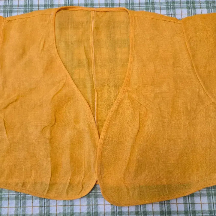 [BUNJANG] Mosi Bolero Jeogori - Yellow (Size 66-77) / 4ㅡ모시 볼레로  저고리ㅡ66ㅡ77