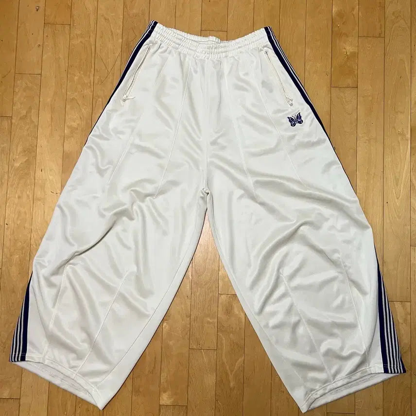 [BUNJANG] Needles H.D. Track Pants White Purple / 니들스 hd 트랙 팬츠 화이트