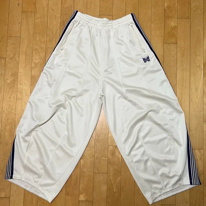 [BUNJANG] Needles H.D. Track Pants White Purple / 니들스 hd 트랙 팬츠 화이트