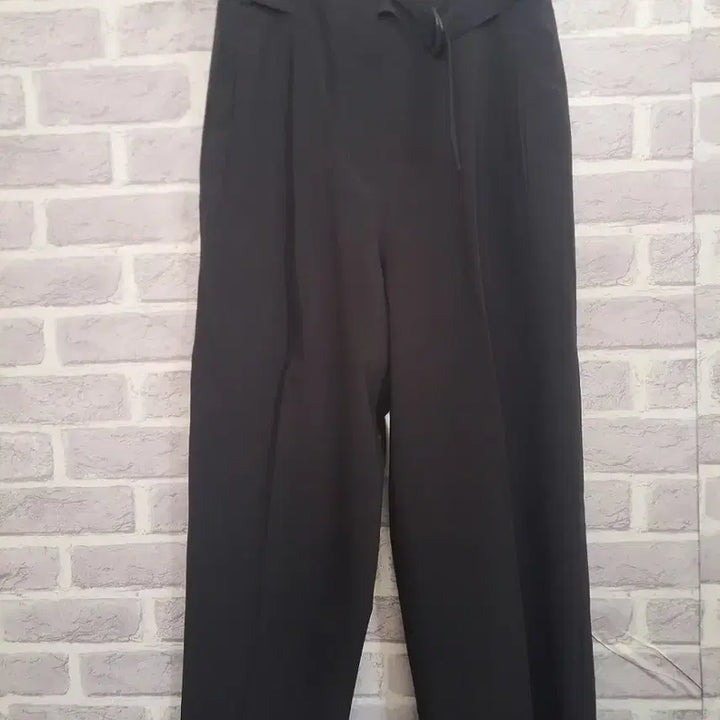 [BUNJANG] Visit in New York Black Wide Slacks - Size L / 비지트인뉴욕 블랙 와이드 슬랙스L/알뜰한여우
