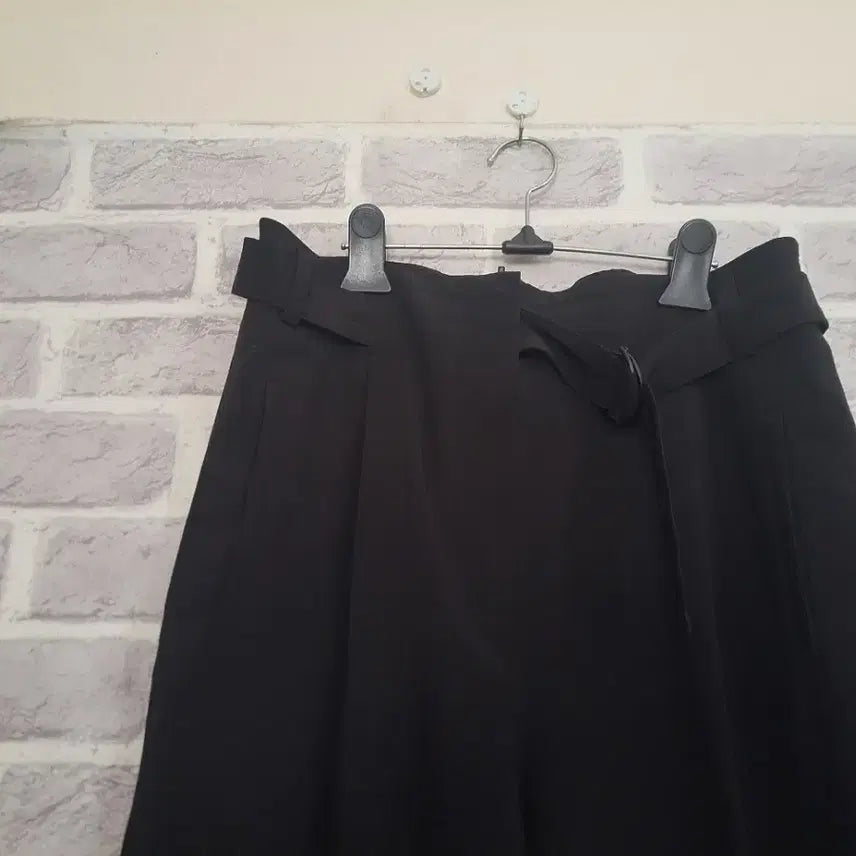 [BUNJANG] Visit in New York Black Wide Slacks - Size L / 비지트인뉴욕 블랙 와이드 슬랙스L/알뜰한여우