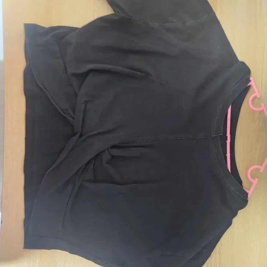 [BUNJANG] Black Crop Mock Neck T-Shirts Bundle / 검정티 일괄