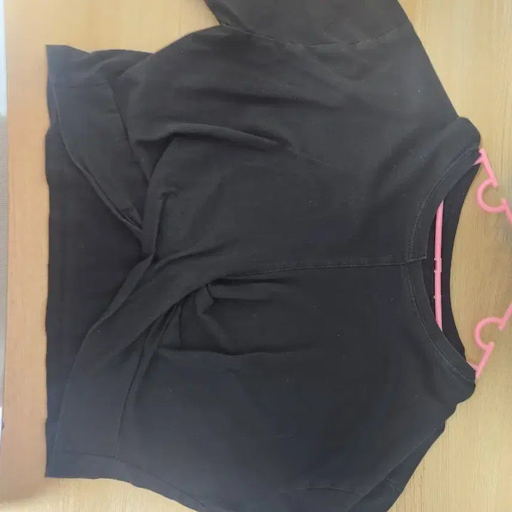 [BUNJANG] Black Crop Mock Neck T-Shirts Bundle / 검정티 일괄