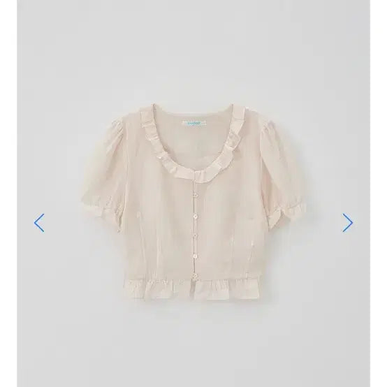 [BUNJANG] Tanatt T/T Linen Ruffle Cloud Blouse (Pink) / 타낫 T/T Linen ruffle cloud blouse (pink)