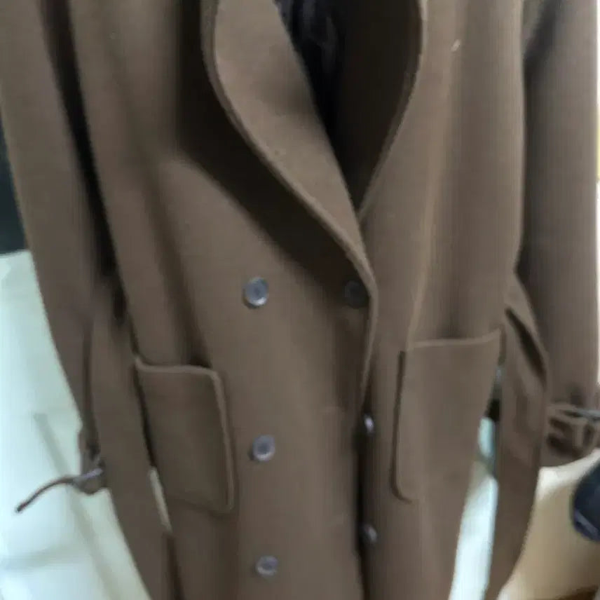 [BUNJANG] Shopperland Brown Coat / 쇼퍼랜드 브라운 코트