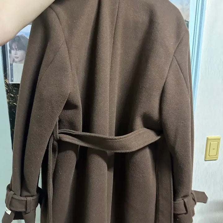 [BUNJANG] Shopperland Brown Coat / 쇼퍼랜드 브라운 코트