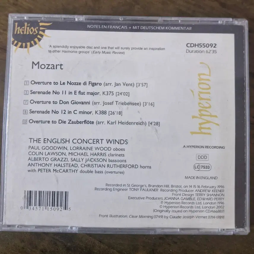 [BUNJANG] Mozart Serenades &amp; Overtures CD / CD 모차르트 세레나데 &amp; 3서곡