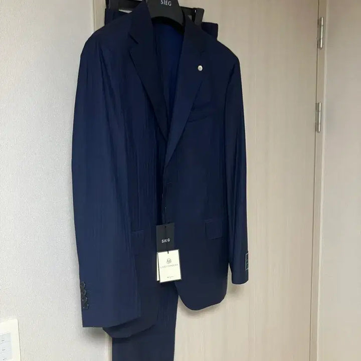 [BUNJANG] SIEG Keytone Fabric Suit Dark Navy / 지이크 수트 (키톤 원단 수트)