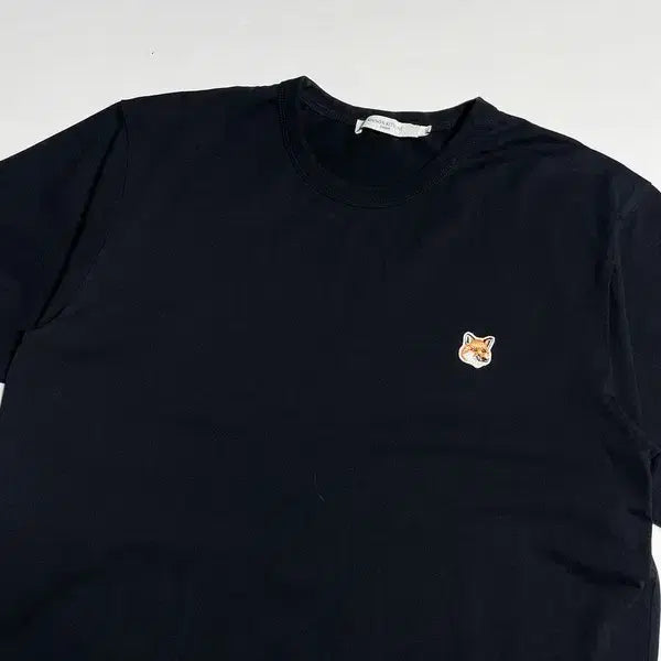 [BUNJANG] Maison Kitsuné 22SS Fox Head Patch Short Sleeve T-Shirt / 메종키츠네 22SS 폭스 헤드 패치 반팔 티셔츠 R1082
