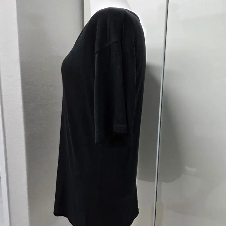 [BUNJANG] Basic Short Sleeve T-Shirt Black / (새상품)촤르르 블랙 기본 반팔 티셔츠
